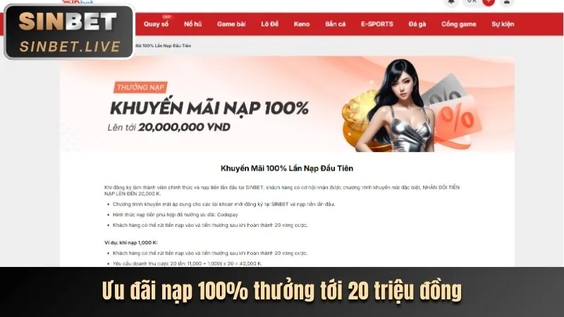 Thưởng nạp lại hàng ngày f18678 hiện đang mở